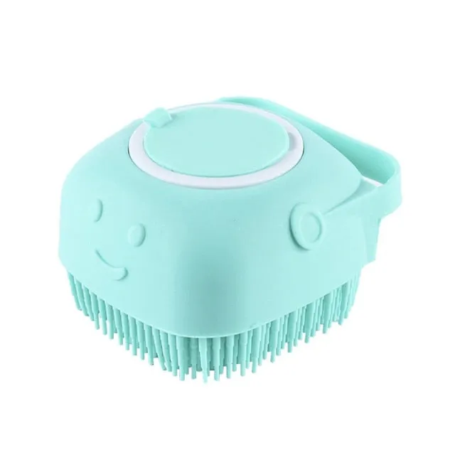 Bathroom Dog Bath Brush Massage Gloves Soft Safety Silicone Comb