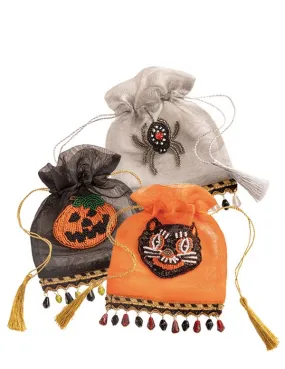 Beaded Halloween Hostess Gift Bags