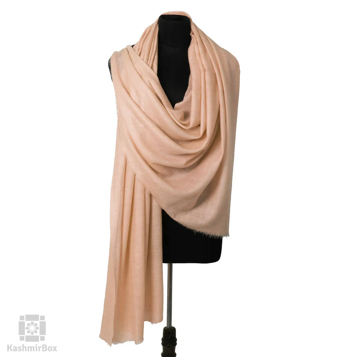 Beige Square Woolen Shawl