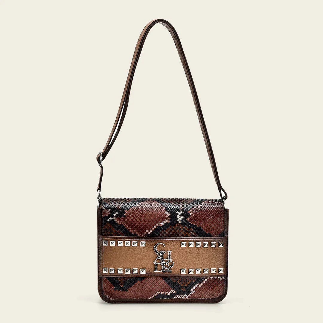 BOD1APH - Cuadra honey dress fashion python totebag for women