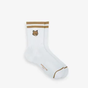 Bold Fox Head Sporty Socks Chino Beige