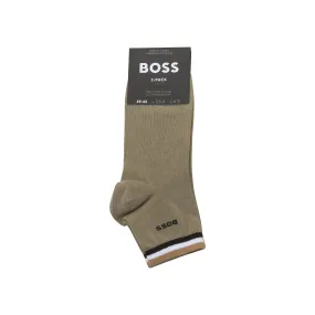 BOSS 2 Pair Signature Stripe Ankle Socks