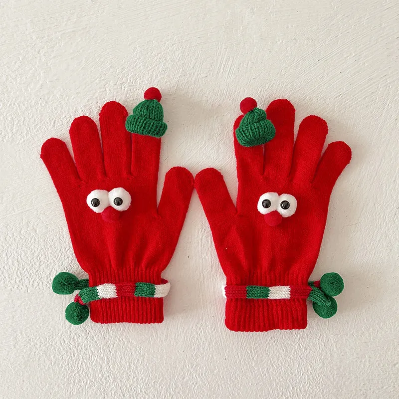 Christmas Gloves Funny Warm