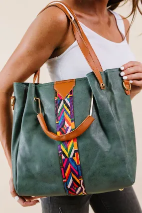 City Chic Tote In Green