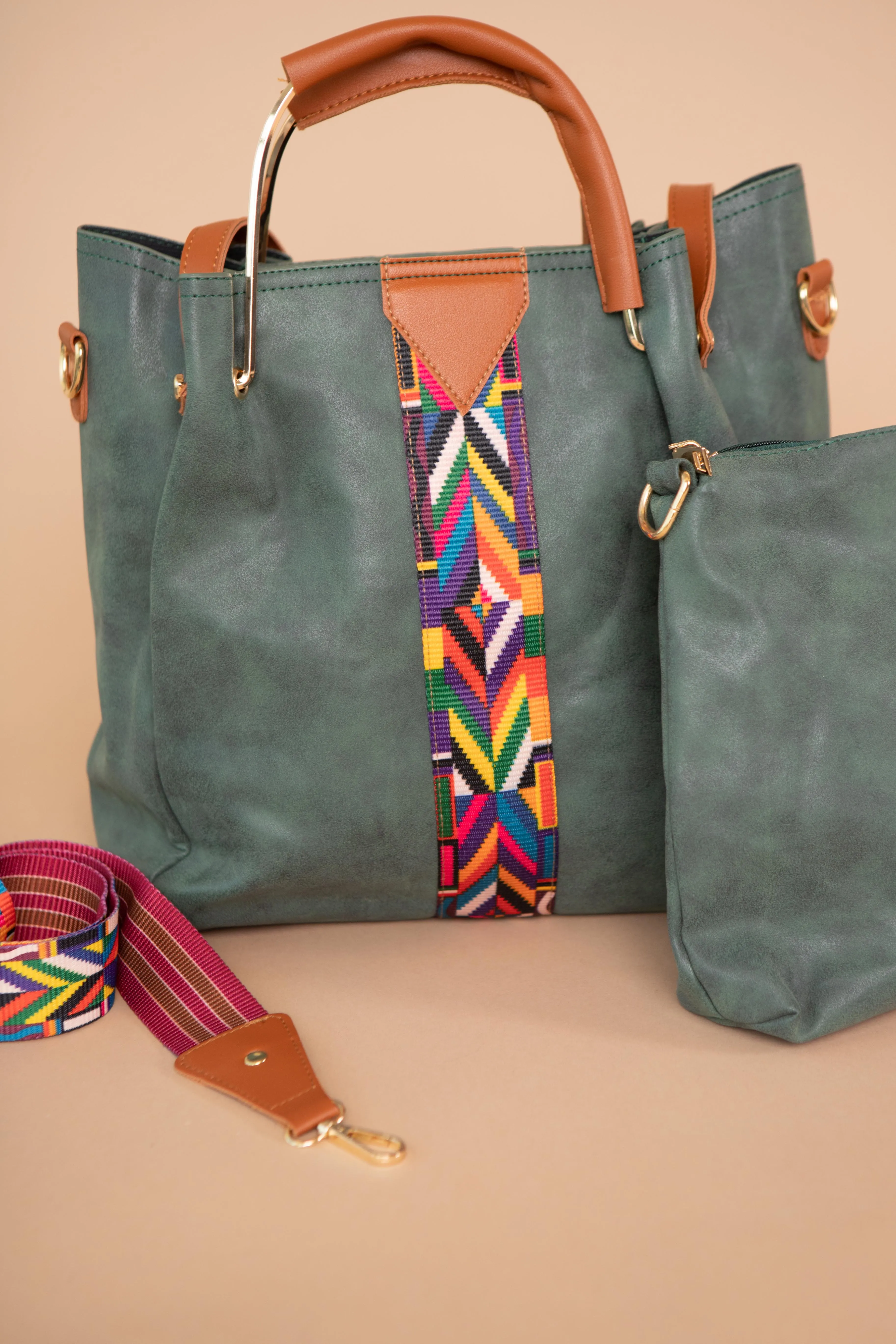 City Chic Tote In Green