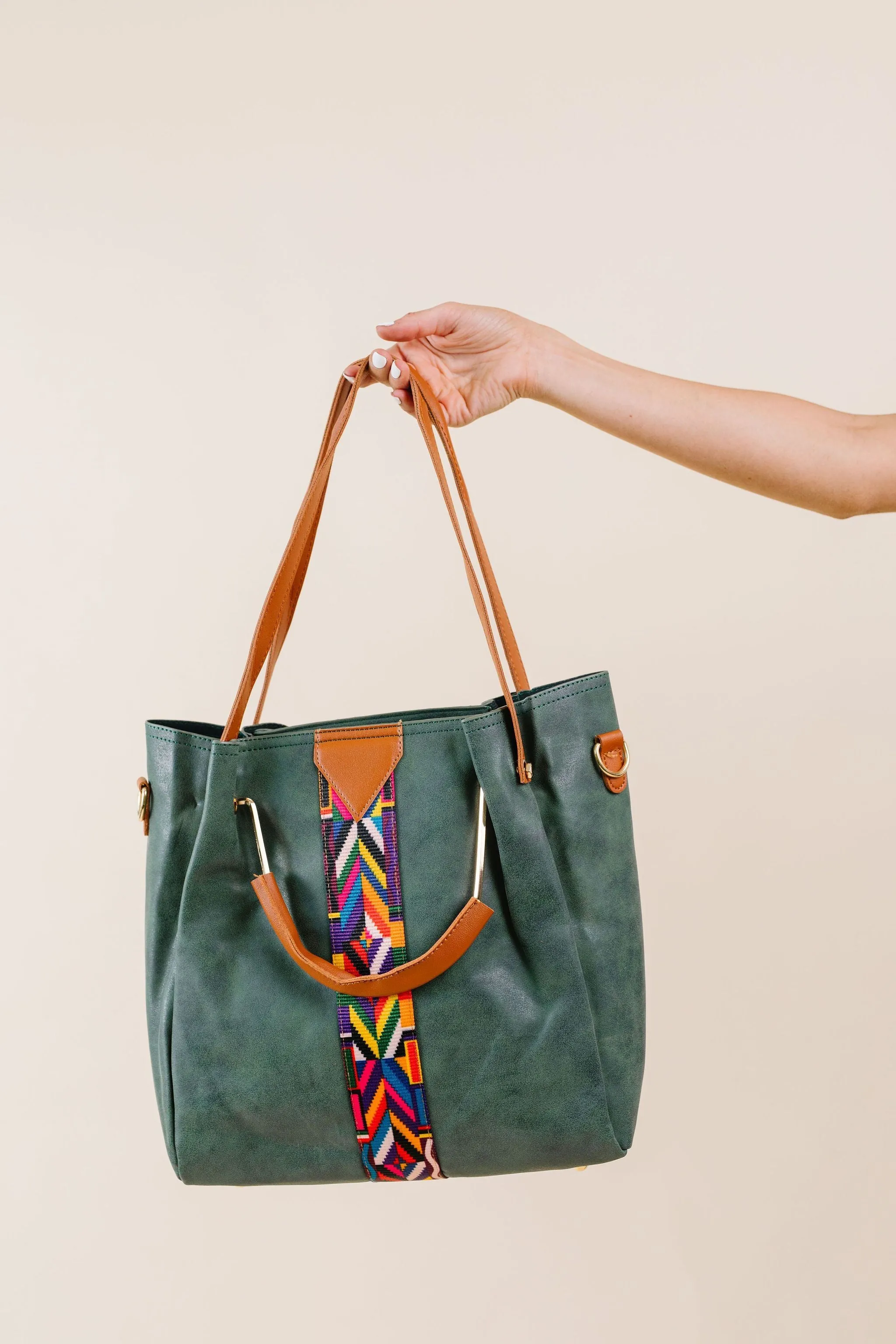 City Chic Tote In Green