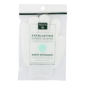 Earth Therapeutics Hydro Gloves Exfoliating White 2 Pairs