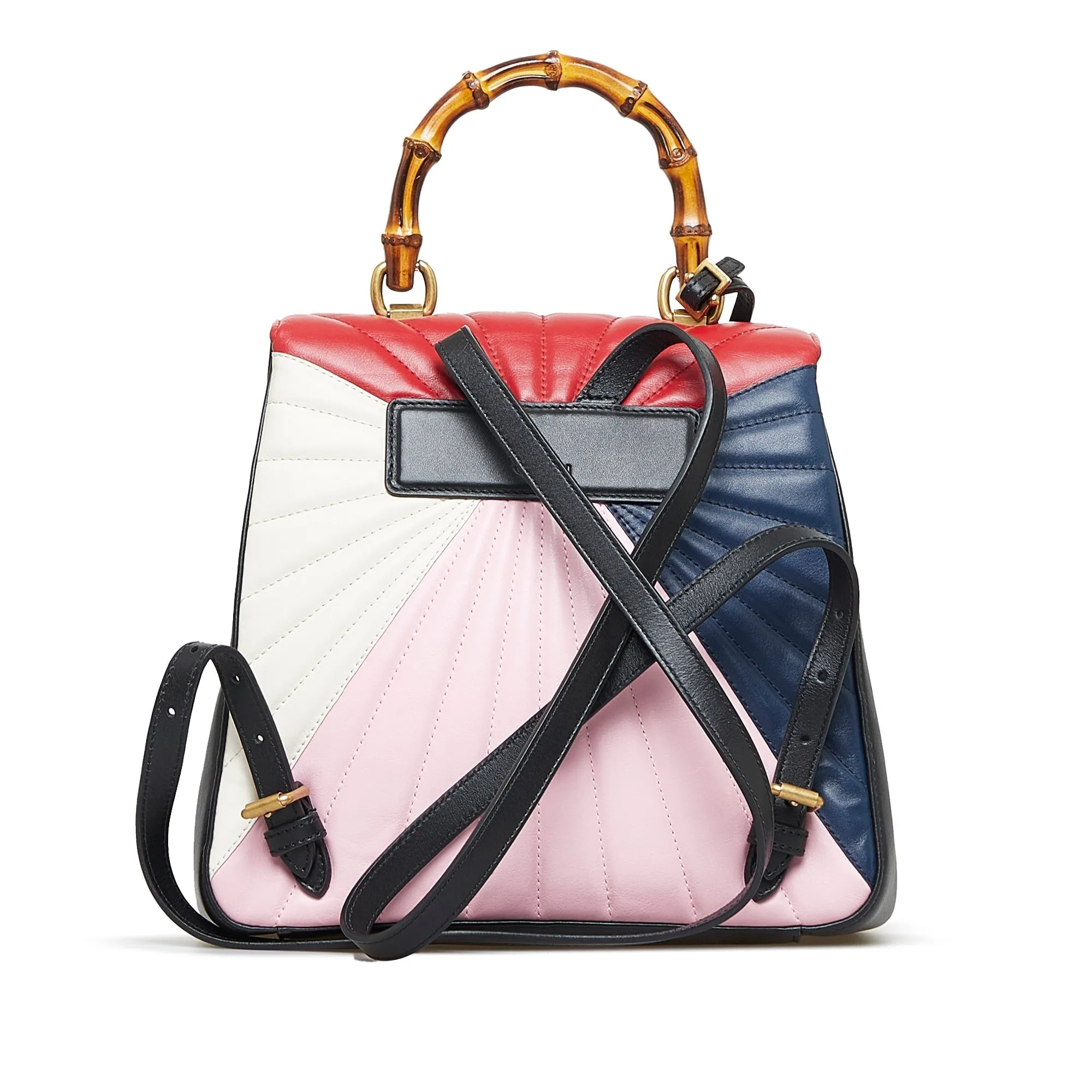 Gucci Bamboo Queen Margaret Backpack Multicolor Leather