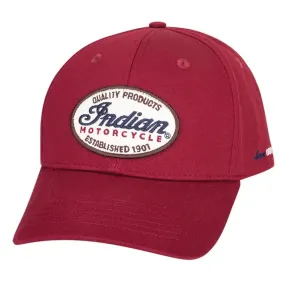 Indian Motorcycle 2860904 Patch Hat Red