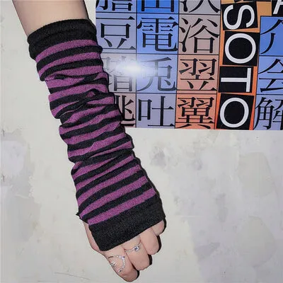 INS HARAJUKU FASHION STRIPED GLOVES BY77731