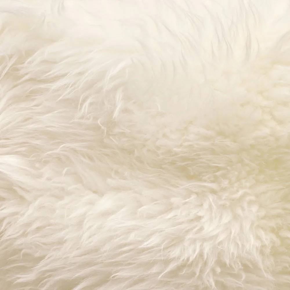 Ivory Sheepskin Beanbag - Luxurious Comfort