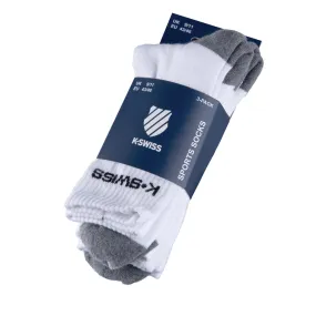 K-Swiss AC Crew Sock (Mens) - White