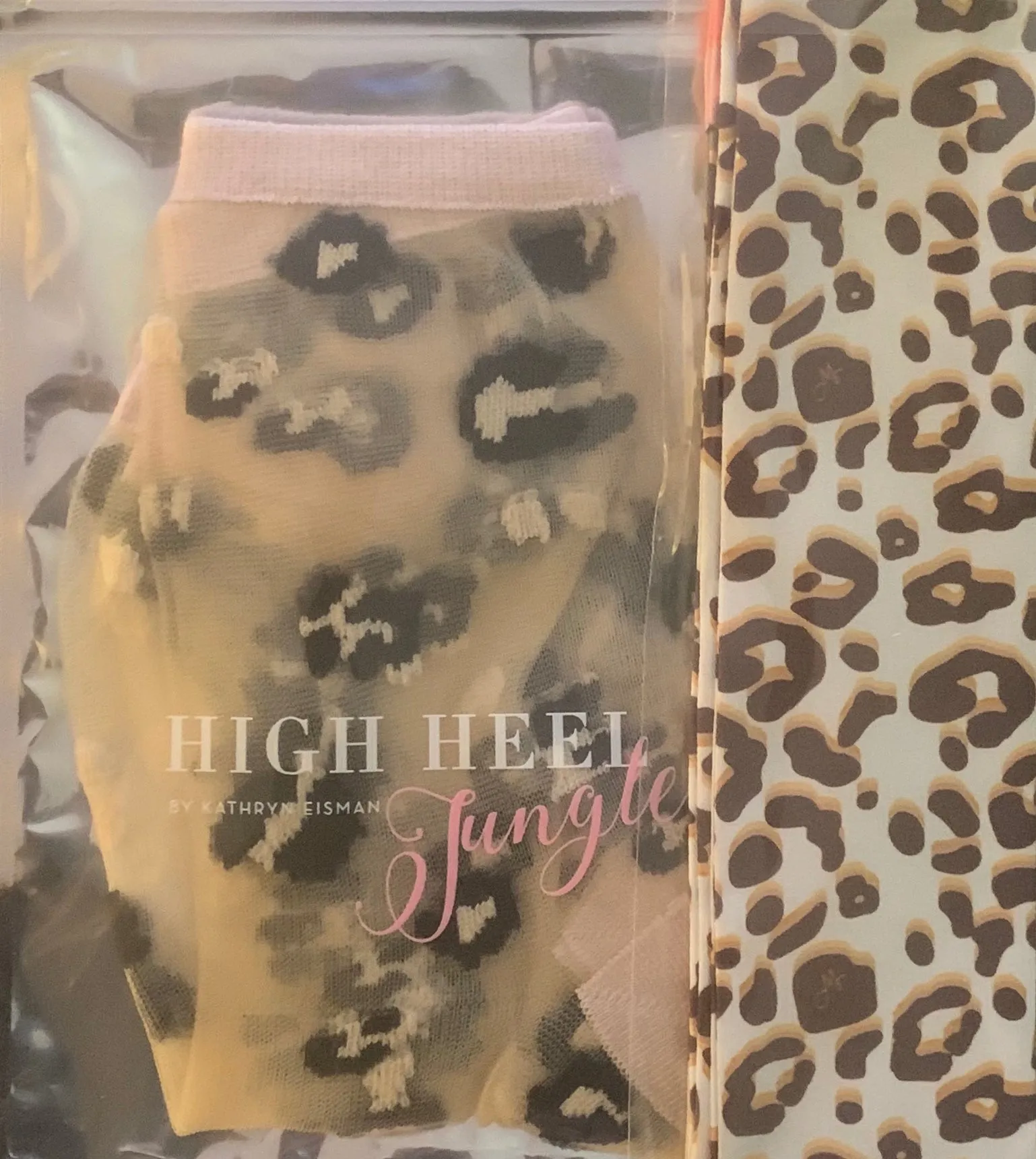 Leopard Print Sheer Ankle Socks