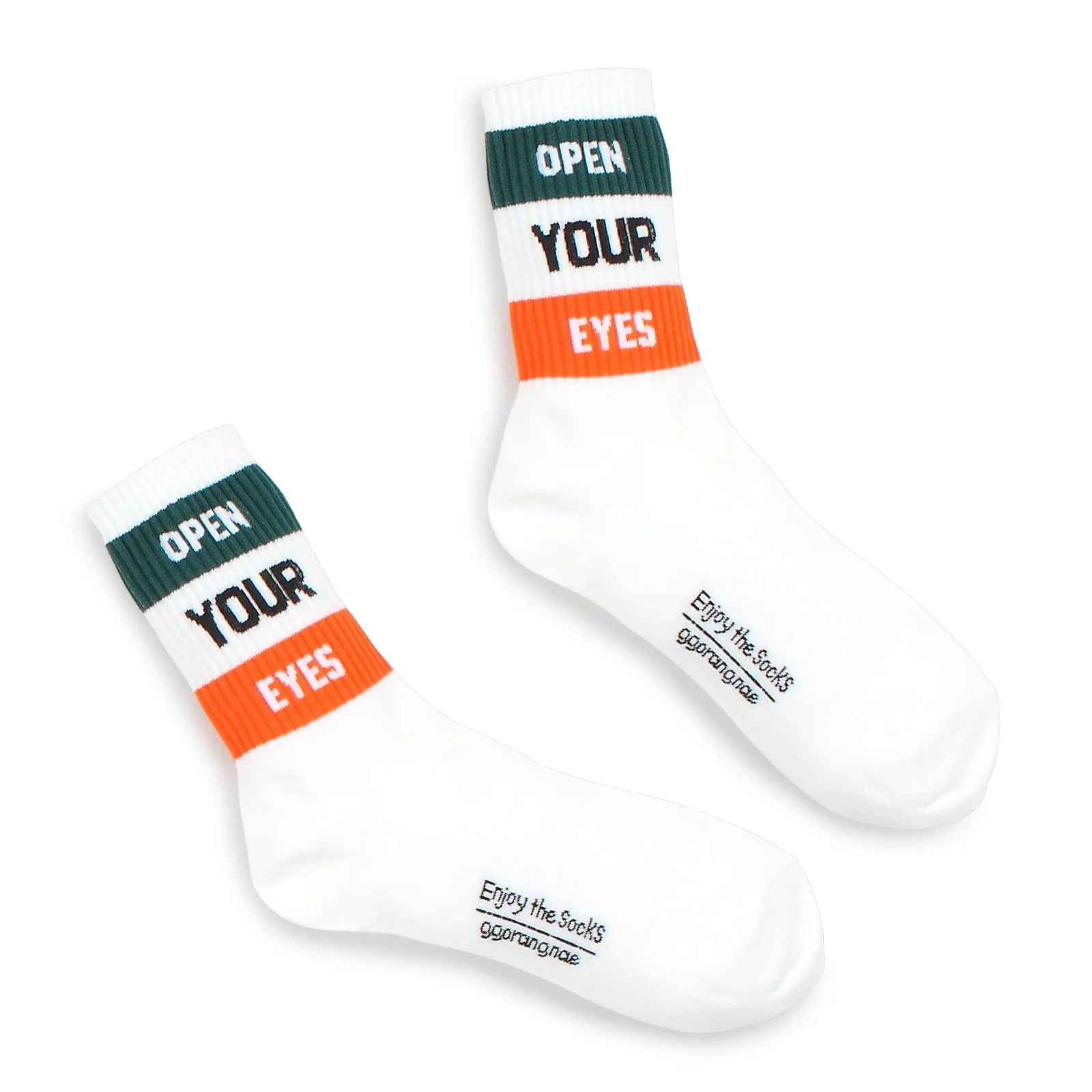 Message for U Rugby Stripe Street Fashion Socks (Crew 5pairs) NF15