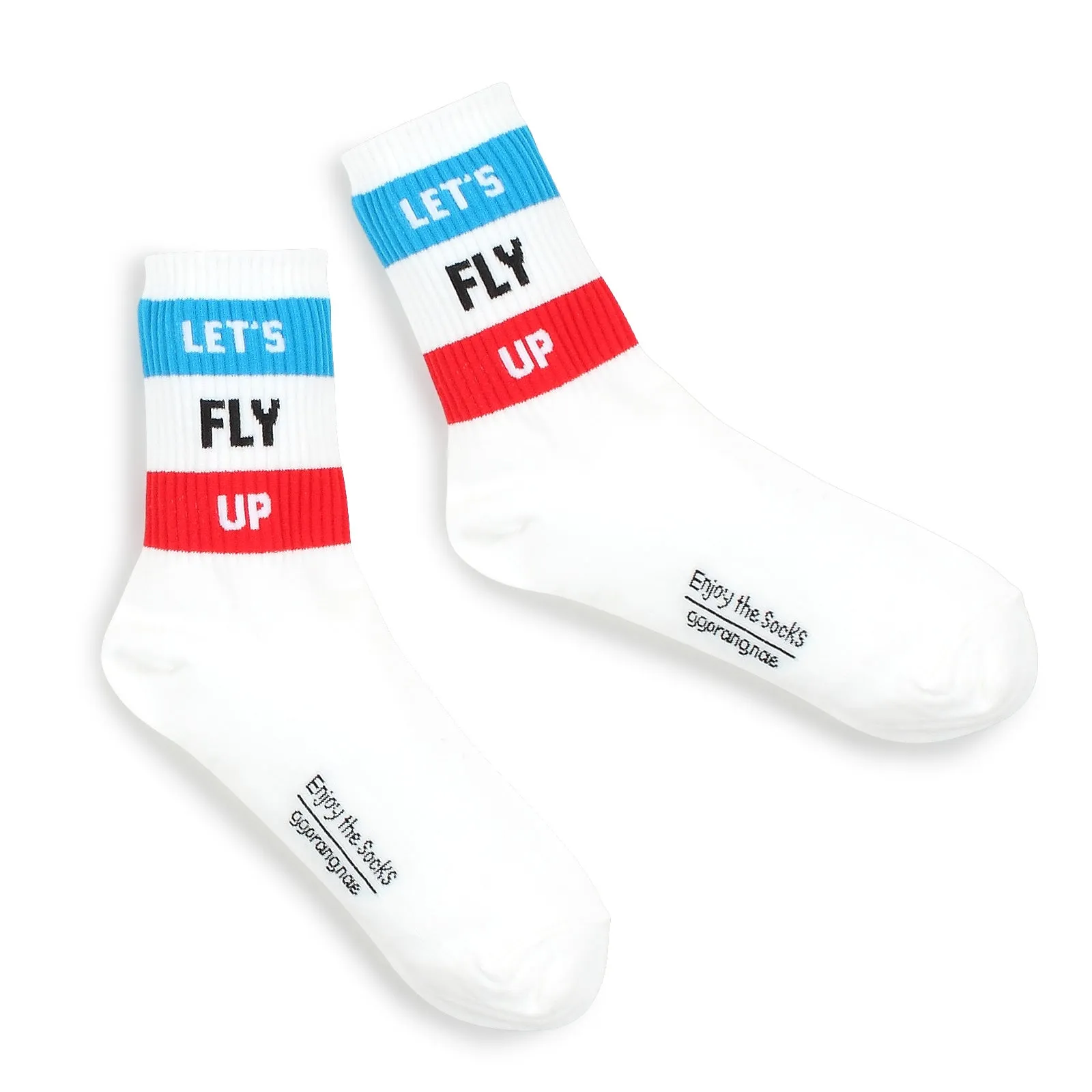 Message for U Rugby Stripe Street Fashion Socks (Crew 5pairs) NF15