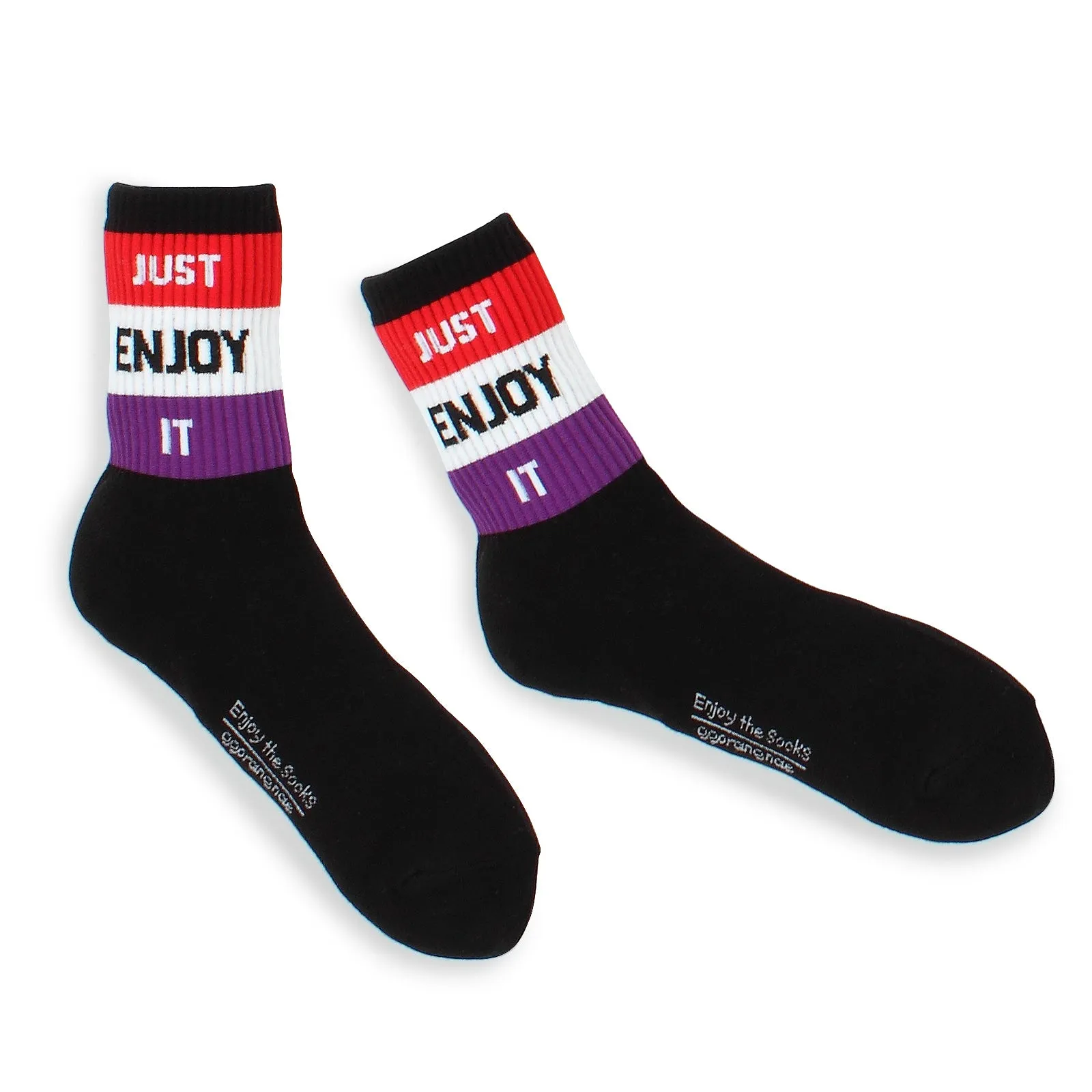 Message for U Rugby Stripe Street Fashion Socks (Crew 5pairs) NF15