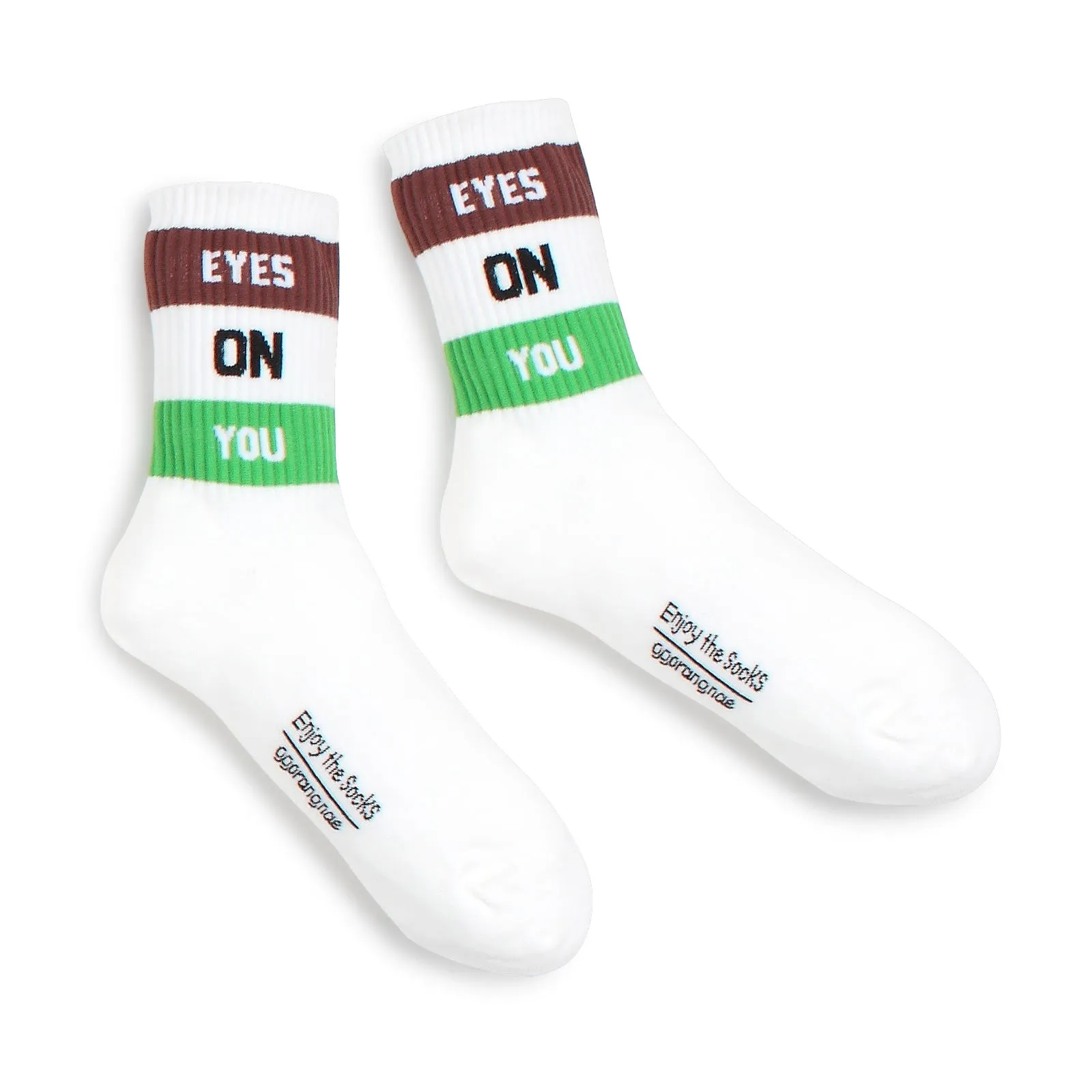 Message for U Rugby Stripe Street Fashion Socks (Crew 5pairs) NF15