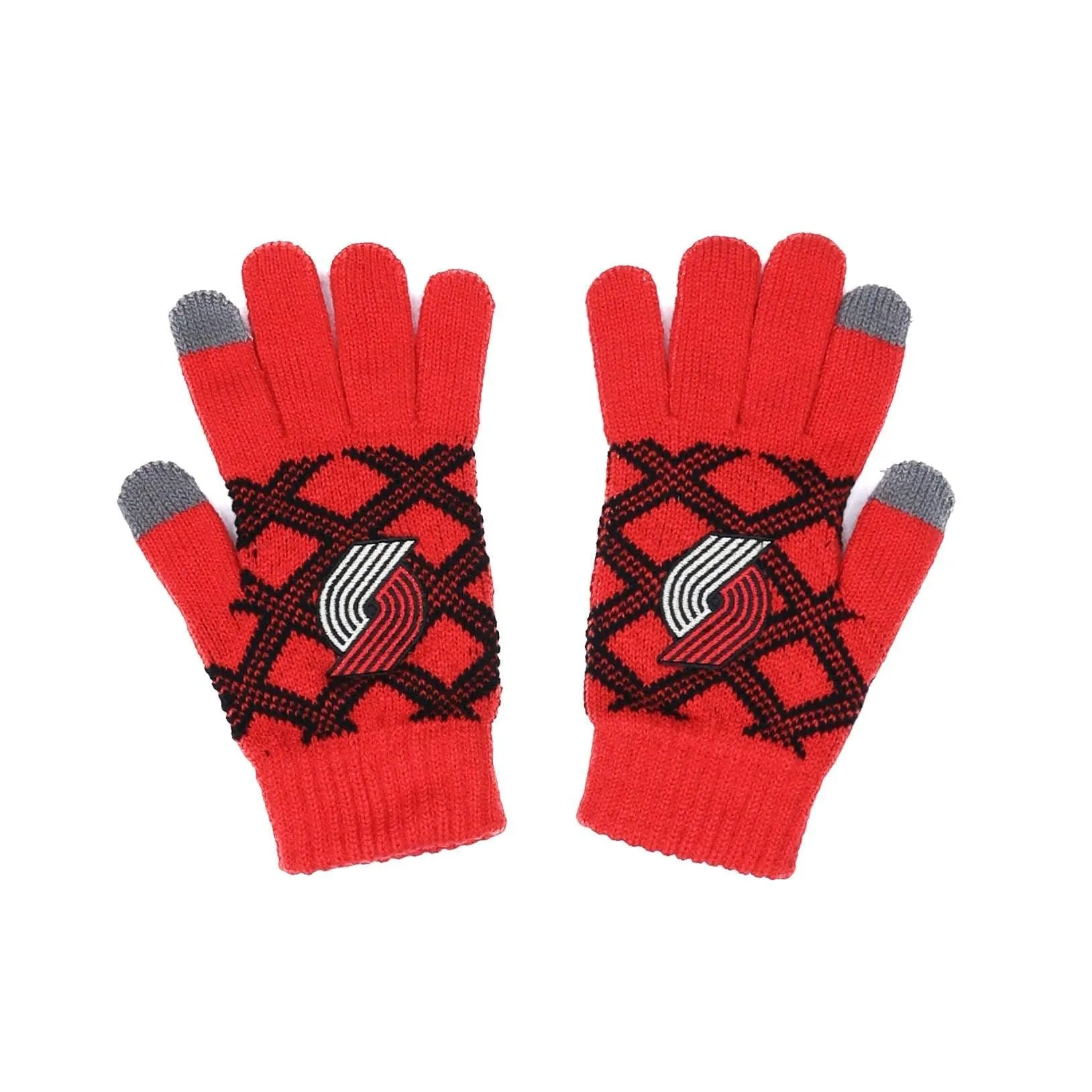 Portland Trail Blazers Plaid City Edition Knit Gloves