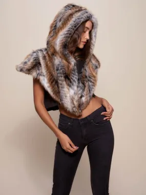 Red Tail Hawk Faux Fur Shawl | Women's