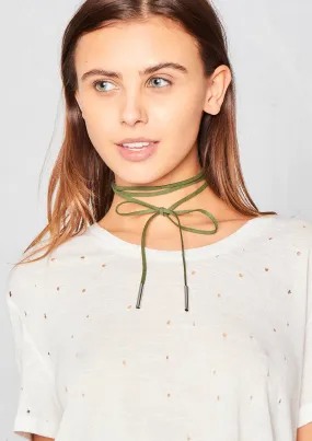 Serena Green Wrap Around Choker