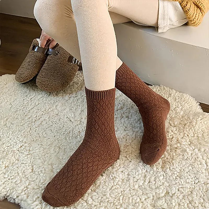 Solid Colour Warm Socks